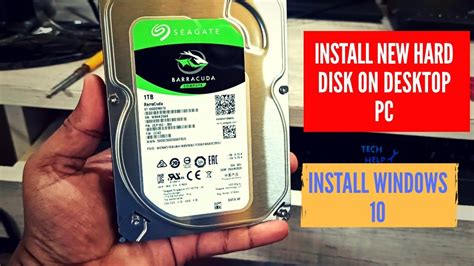 install new hard drive windows 10